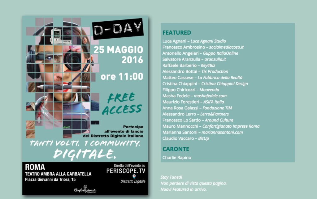 D-DAY ROMA: decolla distretto digitale
